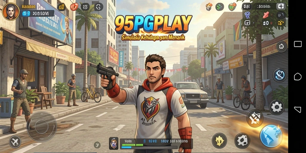 Screenshot utama <strong>95PGPLAY</strong> menampilkan gameplay simulasi yang mendebarkan dan interaktif.
