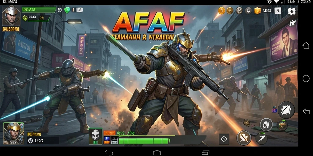 Gameplay AFAF menampilkan strategi cerdas dan pertarungan sengit.