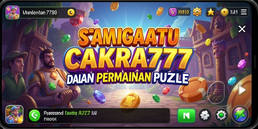 Gameplay CAKRA777 menunjukkan tantangan puzzle yang menarik.