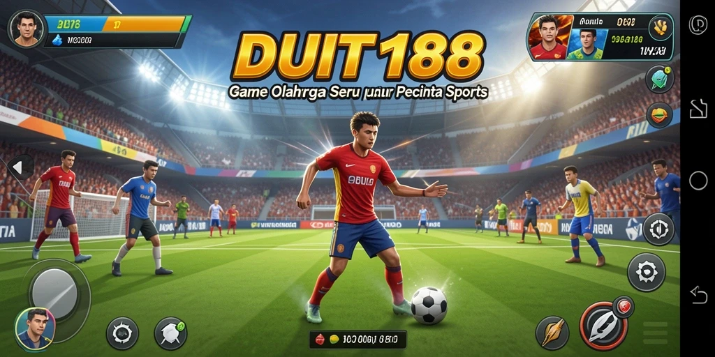 Tampilan gameplay seru di DUIT188 dengan aksi olahraga intens.