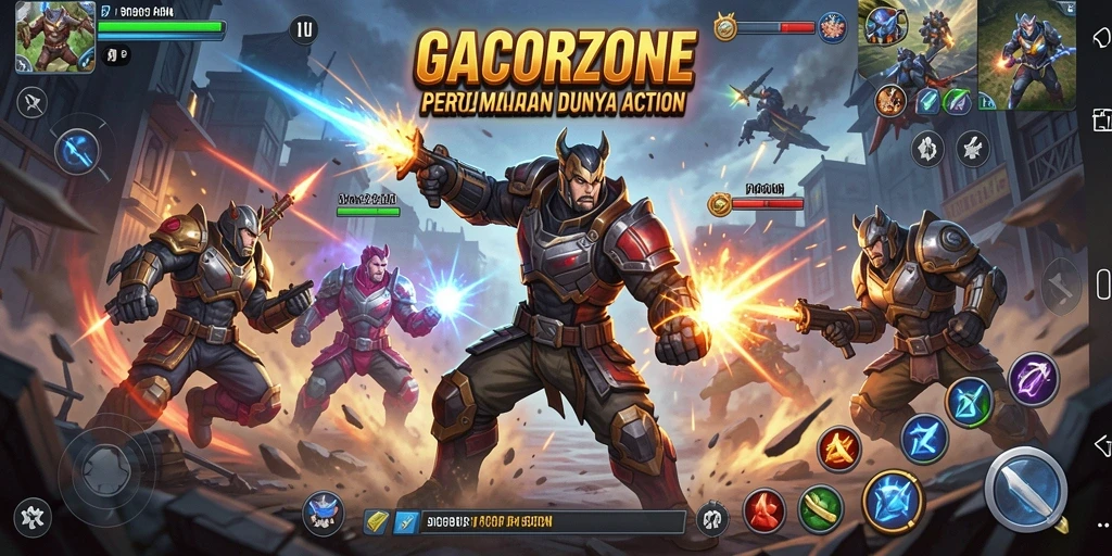 Tampilan gameplay GACORZONE yang mendebarkan dan penuh aksi.