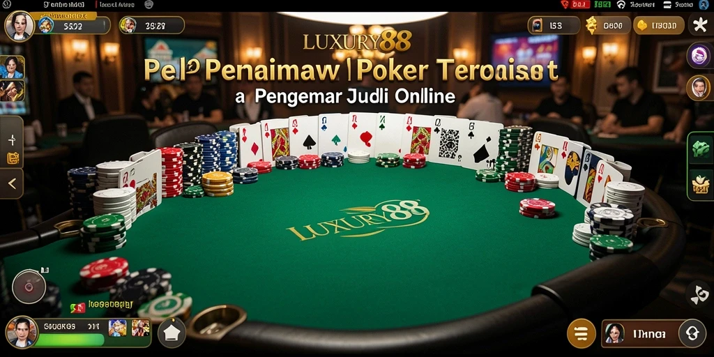 Tampilan gameplay yang menarik dalam LUXURY88 saat bermain poker.