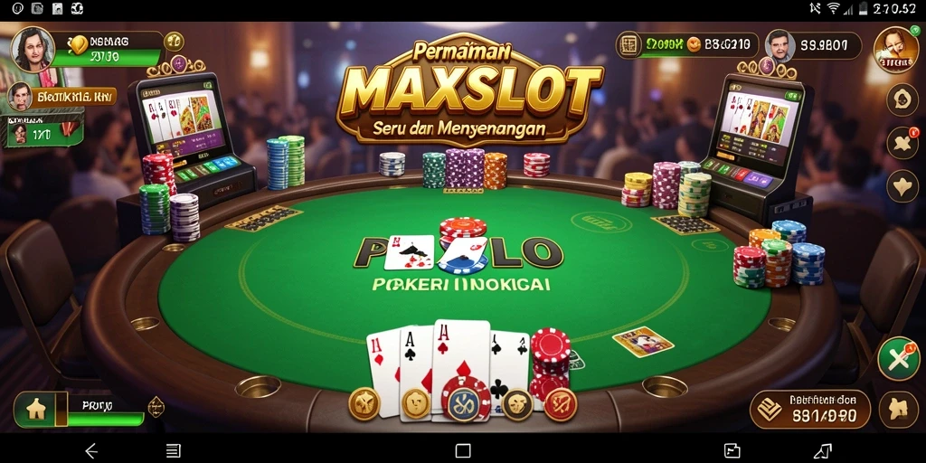 Tangkapan layar gameplay Poker yang mendebarkan di MAXSLOT.