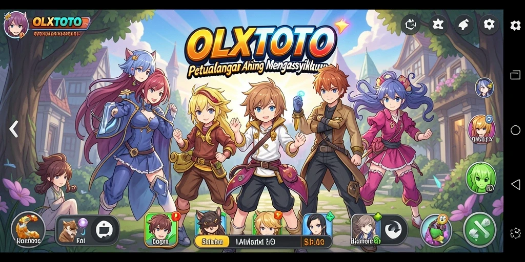 Screenshot gameplay OLXTOTO yang menampilkan karakter anime yang sedang beraksi.