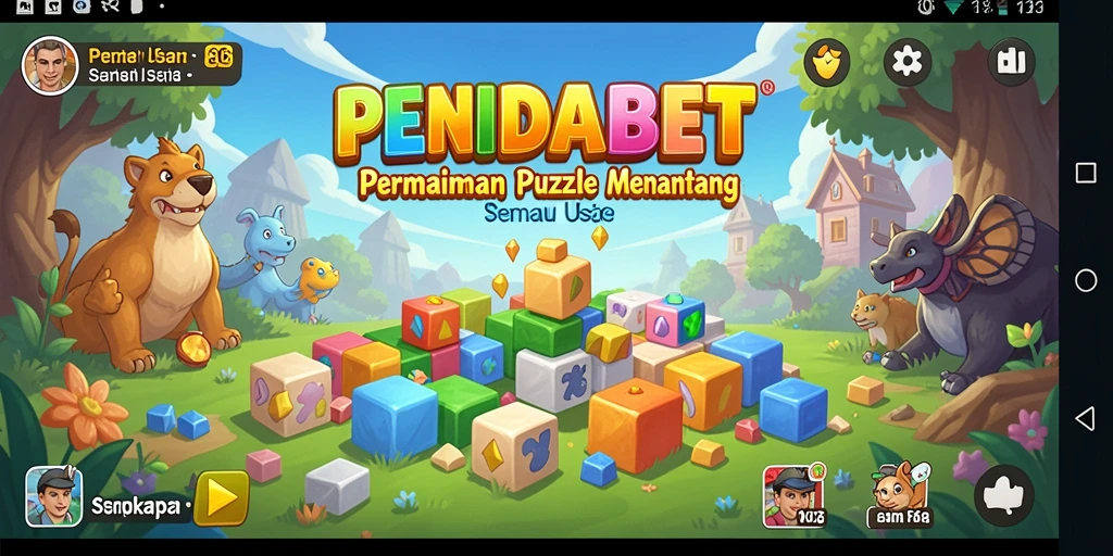 Tampilan gameplay PENIDABET dengan tantangan puzzle menarik.