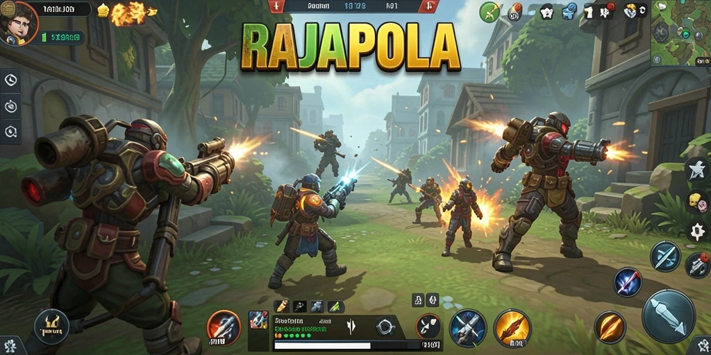 Tampilan gameplay RAJAPOLA yang penuh strategi dan tantangan.