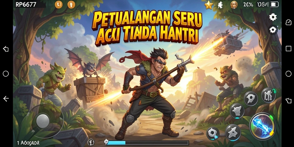 Screenshot RP6677 menampilkan aksi mendebarkan dalam gameplay.
